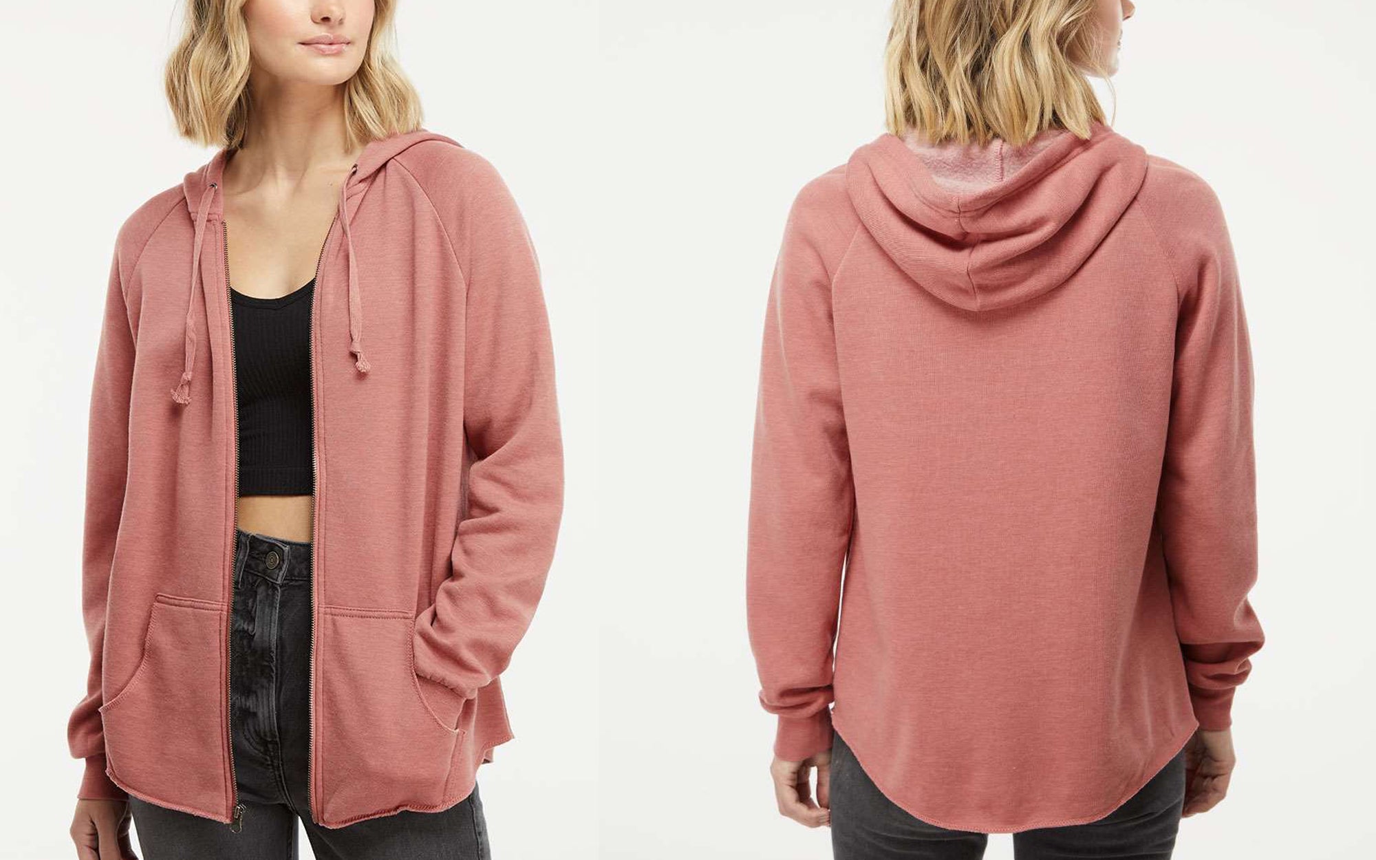 ZIP HOODED SWEATSHIRT