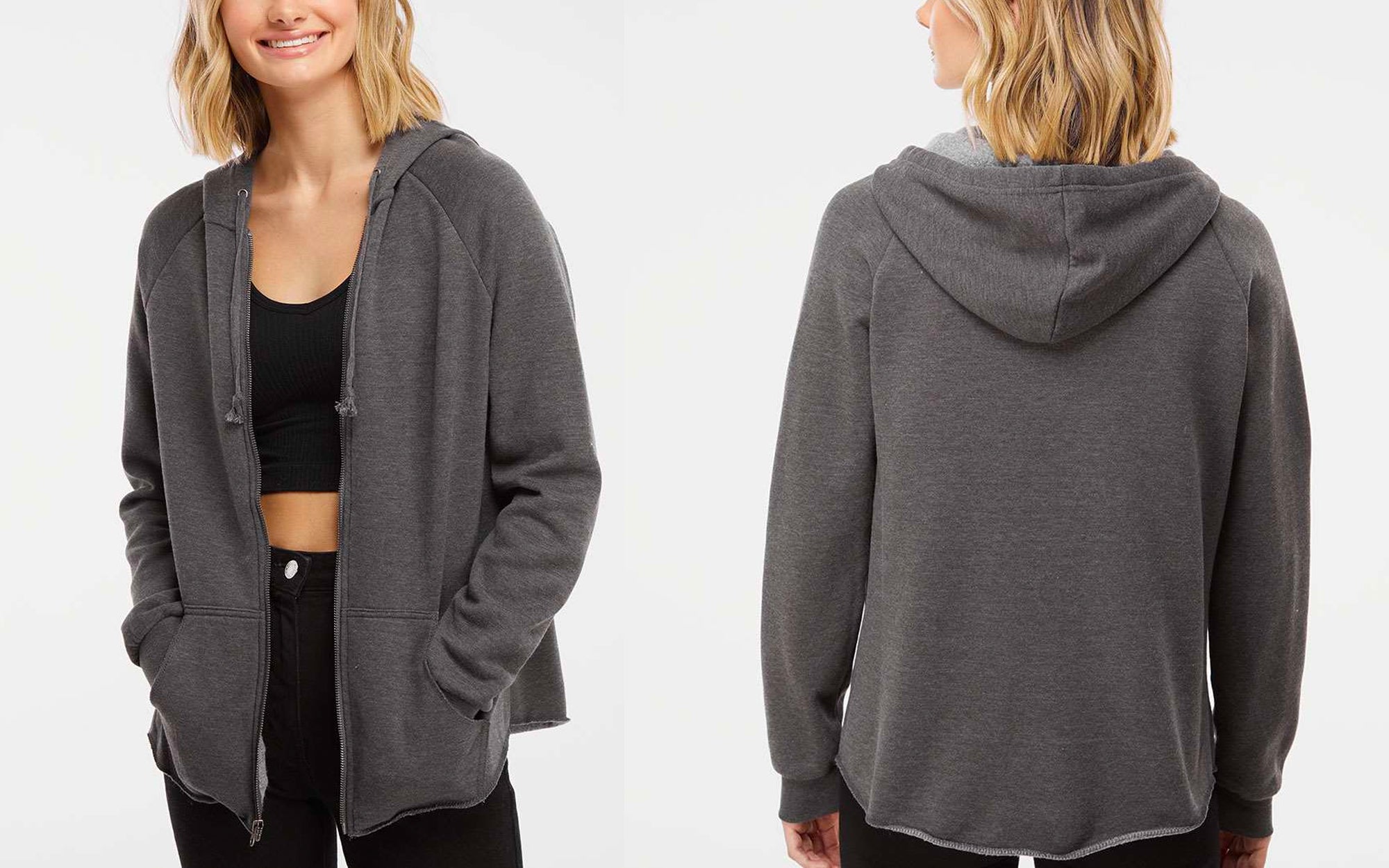 ZIP HOODED SWEATSHIRT